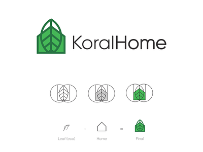 KoralHome icon illustration logo mark symbol