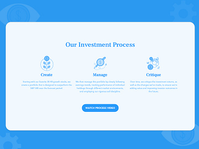 Investment process icon investment money process web design