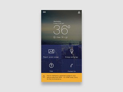 Weather App minimal ui mobile ui weather app