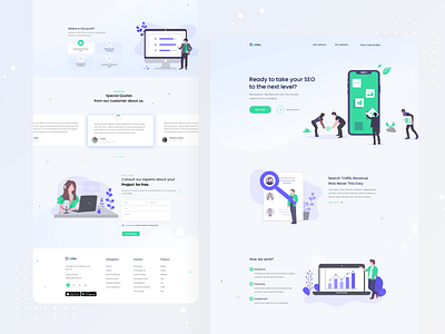 Cipclik SEO Landing page design