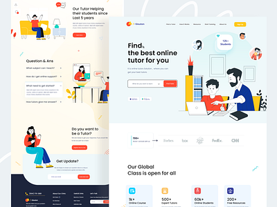 Online Tutor Education Website Design by Madhu Mia on Dribbble