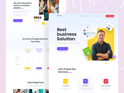 Business Agency Website UI Design by Madhu Mia for iSketch Studio on ...