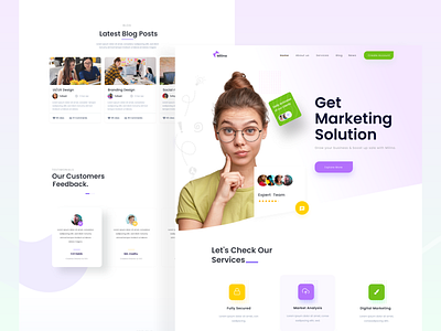 Agency Web Landing Page Design agency website best deisigner best shot branding business website digital agency dribbble landing page design madhu mia marketing agency minimal populer design product deisgner top desiginer trendy ui uiux ux web desigining website