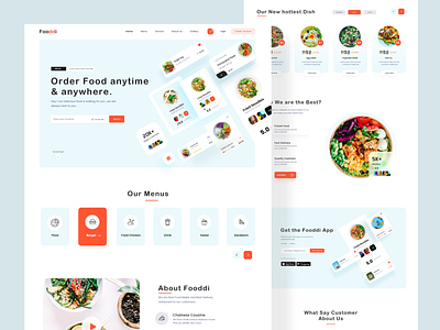 Food Web Landing Page Design