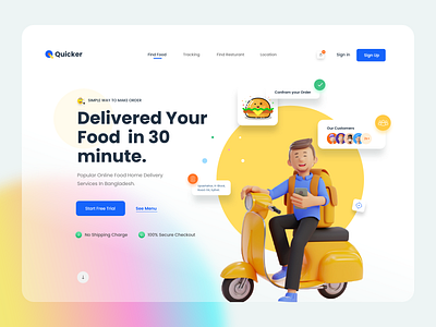 Food Delivery Website UI Design