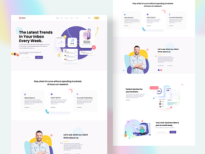 Newsletter Web UI Exploration clean eamil email email design email marketing email template design illustration landingpage madhu mia mailchimp mailchimp template marketing minimal newsletter newsletter design popular shot subscribe subscribers trendy website