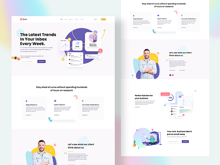 Newsletter Web UI Exploration by Madhu Miah on Dribbble