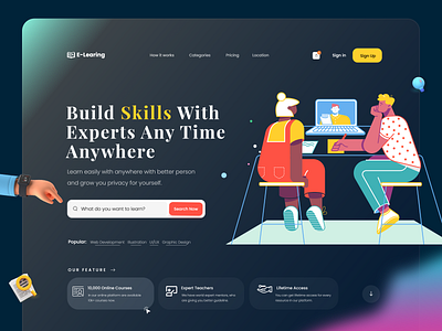 E-learning Website Design Exploration