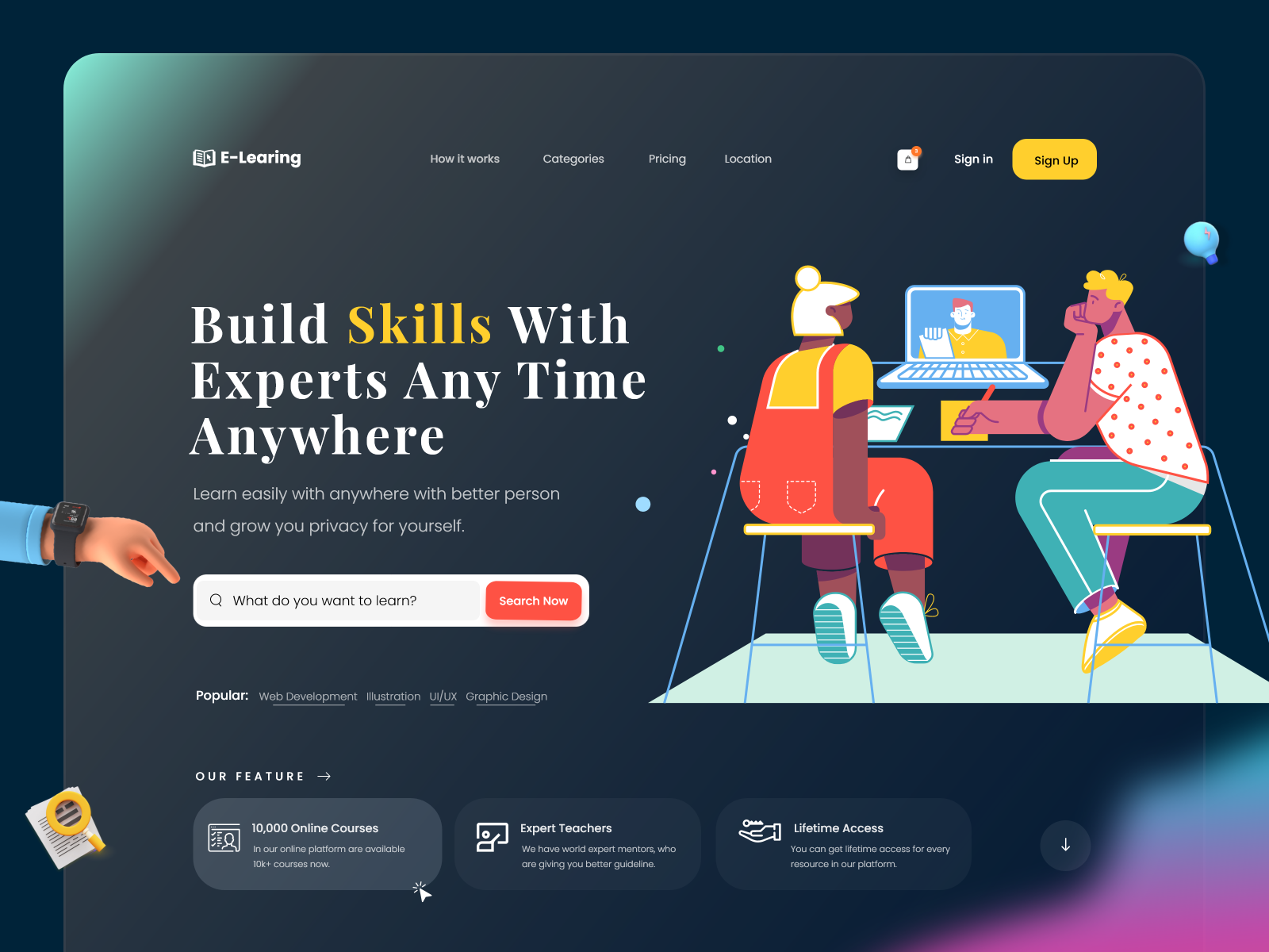 E-learning Website Design Exploration by Madhu Miah on Dribbble