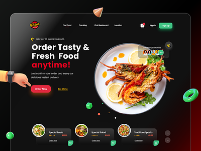 Figos Restaurant Website Desgin UI