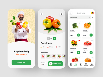 Grocery App UI Design