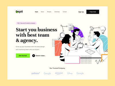 Agency Website Design UI