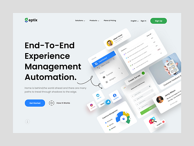 Automation Management Website UI kit