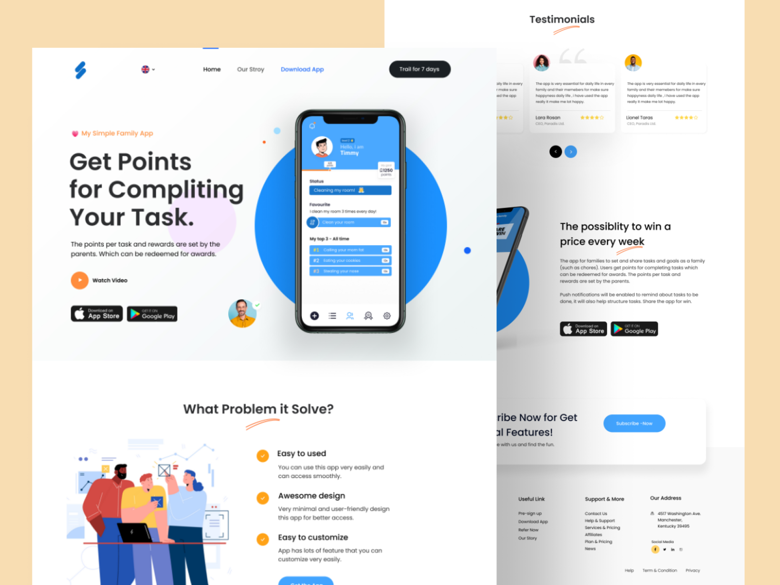 App Showcase Landing Page Design UI by Madhu Miah on Dribbble