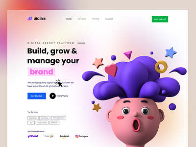 Digital Agency Website UI Design