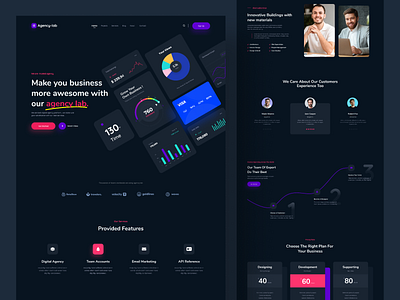 Agency Website Design UI