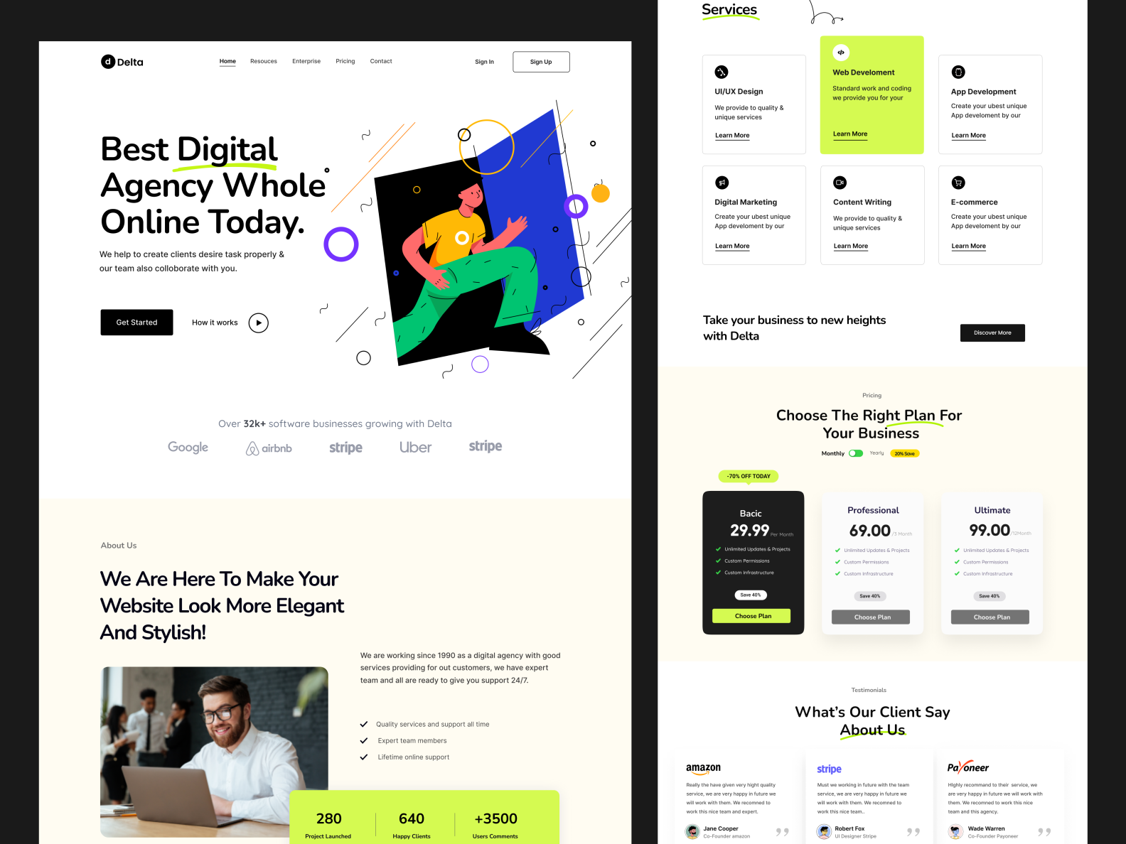 Digital Agency Landing Page