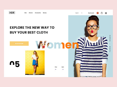 Wocommerce fashion web UI art color design e commerce fashion landing madhu mia product ui ux web