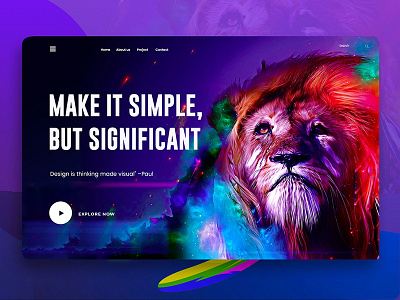 Visual Language 1 bubble color creative design google gradient madhu mia new trend uiux visual webdesign