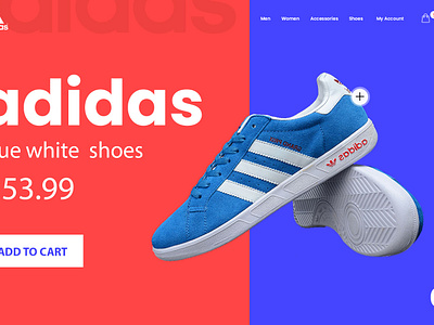 Adidas Shoes Web UI by Madhu Mia on Dribbble