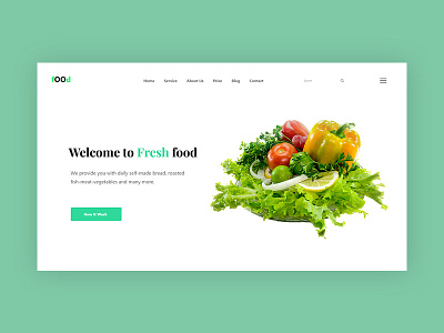 Food Web Header Explore best design design food fresh landing page madhu mia restaurant shop web