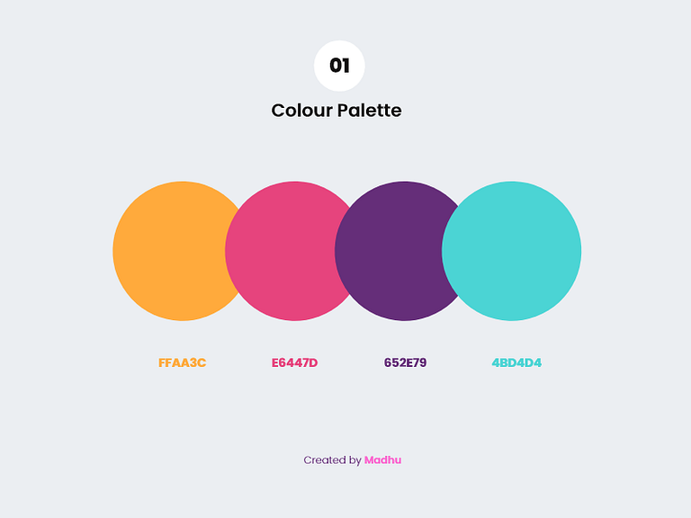 Colour Palette 01 by Madhu Miah on Dribbble