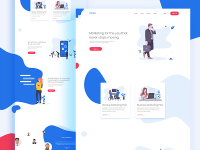 Marketing Web UI Design