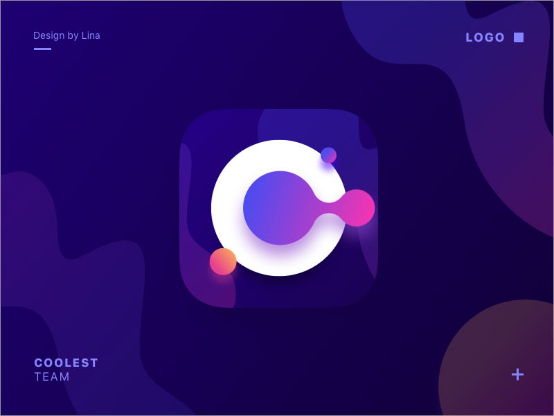 COOLEST logo2.0 c simple purple logo icon gif geometry font dark coolest brand blue