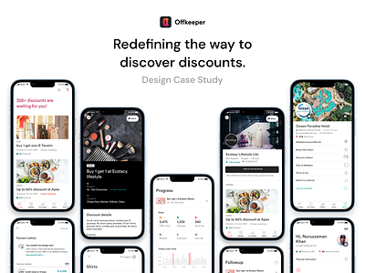 Design Case study on Offkeeper app app design case study design system full case study interface design minimal mobile app platform product design