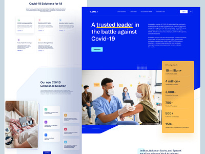 Vaccination agency landing page idea