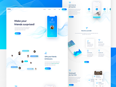 Minimal App Landing Page Concept