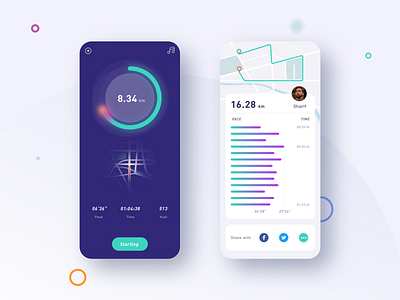 Sports APP design interface ui