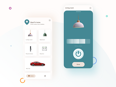 Smart Life app design interface