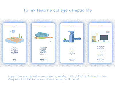 My favorite college campus life illustration