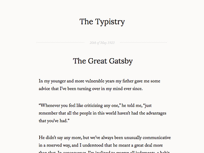 Typistry blog golden ratio lora minimal responsive theme tumblr typistry typography writing