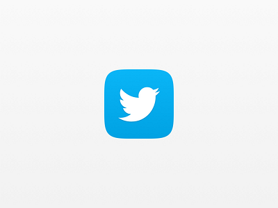 iOS 7 Twitter Icon icon ios ios 7 sketch sketch app sketch resource template twitter vector