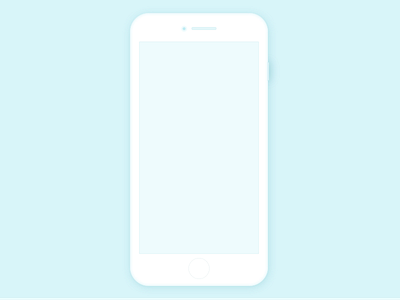 white iphone template