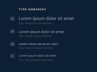 One type, two type, gray type, blue type component geogrotesque type typography