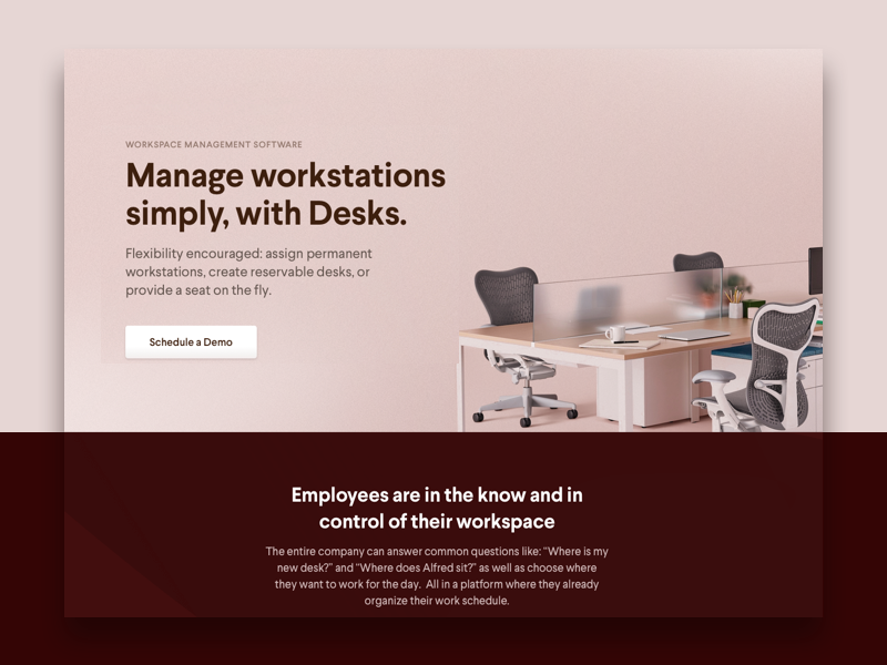 Robin Desks by Cole Townsend for Robin on Dribbble