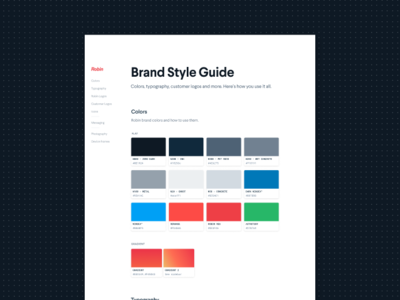 On Brand brand guide branding figma landing page large type larsseit marketing minimal style guide