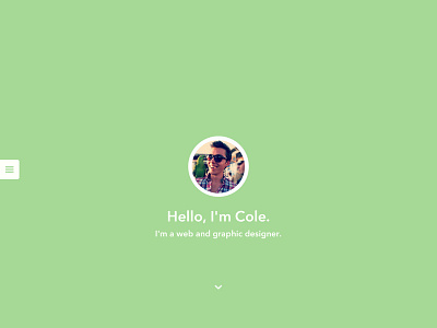 Personal Site css3 flat personal site redesign