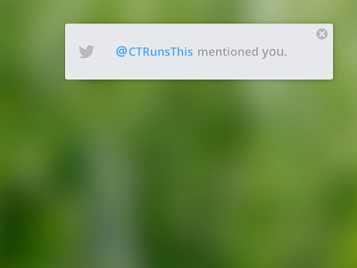 Twitter Popup flat notification twitter twitter interface ui ui design user interface