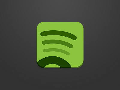 Spotify App Icon app icon interface ios minimal spotify