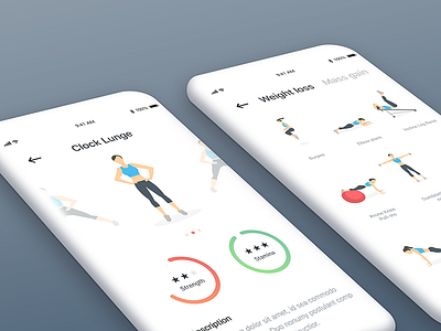 Fitness App fitness mobile app gym mobile app ui