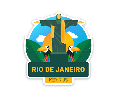 Rio de Janeiro branding design graphicdesign graphics illustration sticker art sticker design sticker mule typography ui ux vector