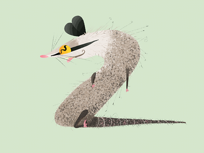 Z alphabet character characterdesign happy illustration mammals marsupial mexico opossum photoshop sticker typogaphy zoo