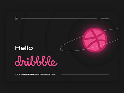 Hello Dribbble! animation debut debut shot design dribbble invite hello dribbble invite layout typography ui web