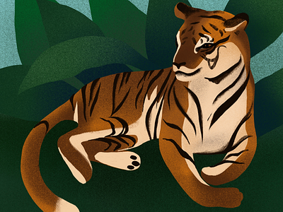 Tiger animal illustration digital art digitalart drawing drawingart illustration pixel art procreate procreate app sketch