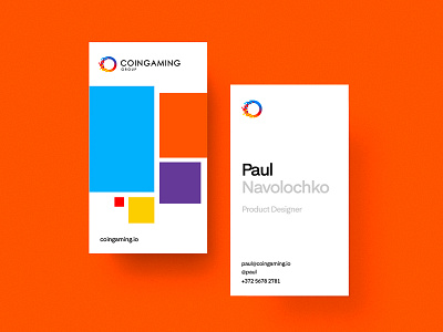 Business card app business card minimal minimalism orange product ui ux