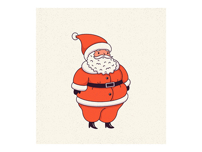Stay Home for Santa character characterdesign christmas covid covid19 cute holidays illustration procreate quarantine santa santaclaus stayhome texture
